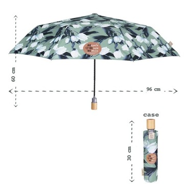 Parasolka damska składana parasol wiatroodporna parasol na PREZENT Perletti