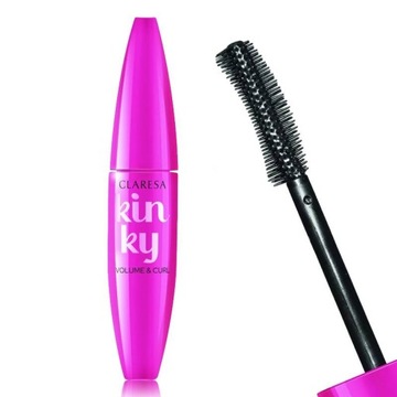 CLARESA TUSZ DO RZĘS KINKY - DEEP BLACK 12ml Pogrubiająco - Podkręcający