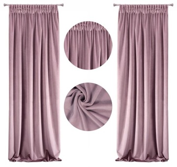 READY VELVET CURTAINS FROG CURTAIN ON THICK TAPE 140X270 VELVET