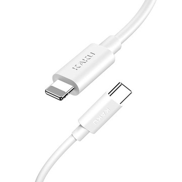 KABEL KAKU LIGHTNING - TYP C BIAŁY