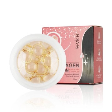 Sevich Kapsułki Serum Olejek Keratyna Kolagen Pink