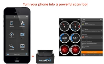 Диагностический интерфейс Veepeak Mini WiFi OBD2