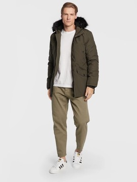 PARKA KHAKI PVU BS1__M BRAVE SOUL KURTKA