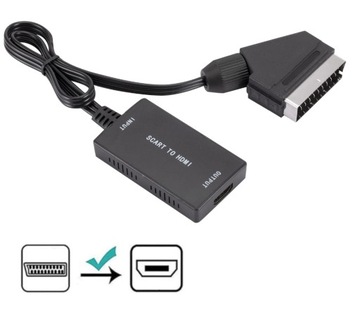Konwerter Adapter z SCART / EURO na HDMI Adapter