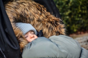 Зимний утепленный спальник 3-в-1, 0-4 года, оттенки зеленого, комфорт