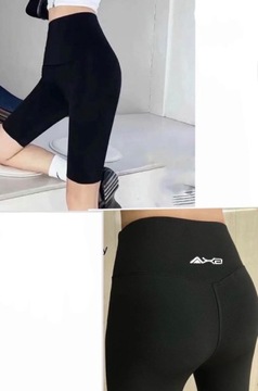 LEGGINSY Getry Fitness KOLARKI KRYJĄCE FIT M/L