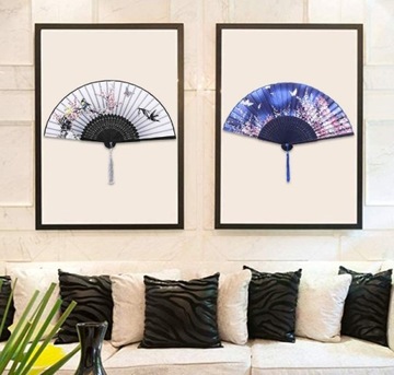 ЯПОНСКИЕ СКЛАДНЫЕ ВЕЕРАТОРЫ ЖЕНСКИЕ, 4 ШТ.