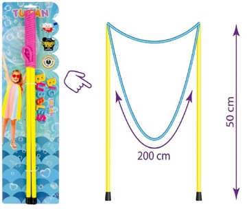 TUBAN Sznurek do dużych Baniek Mydlanych 50 cm