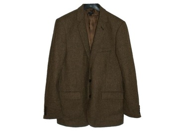 J.Crew Tweed 100% wełna jodełka marynarka męska vintage 44R L