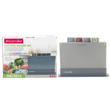 Набор из 4 кухонных досок для разрезания подставки