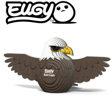 EUGY Eko Układanka Puzzle 3D Zestaw Kreatywny Orzeł Bielik