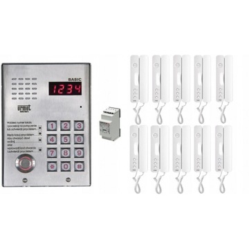 DOMOFON CYFROWY 10-RODZINNY URMET BASIC 1062/105D SIGNO