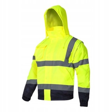 KURTKA ROBOCZA OCIEPLANA ODPINANE RĘKAWY OSTRZ. 2XL