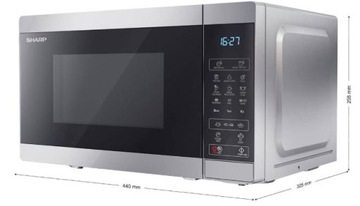 Отдельностоящая микроволновая печь Sharp YC-MG02E-S GRILL