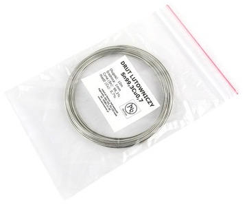 CYNA BEZOŁOWIOWA Sn99,3Cu0,7 ALUMINIUM MIEDŹ 10m