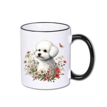 Kubek pies psy Bichon frise pies przyjaciel
