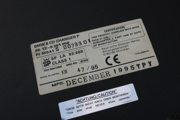 BMW E31 840i ЧЕЙНДЖЕР 9361058 6CD 850 1996R
