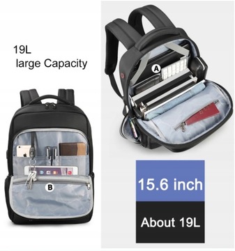 Рюкзак Tigernu для ноутбука 15,6 T-B3668 с USB RFID