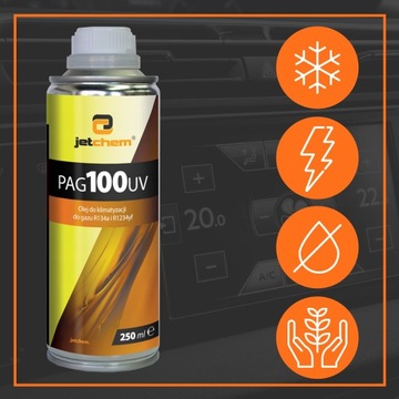 PAG100 УФ-масло для кондиционера 250мл R134a R1234yf