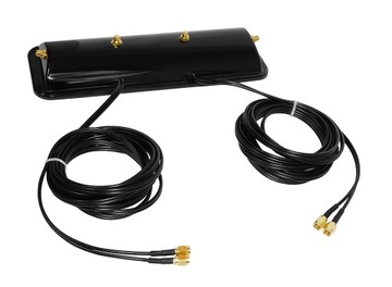 Podstawka antenowa 4x gniazdo RP-SMA router CZARNA