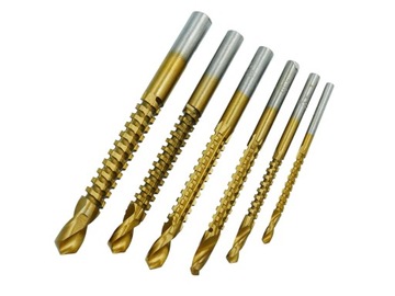 НАБОР СВЕРЛ 6 шт. СВЕРЛА ДЛЯ ФРЕЗЕРОВКИ ПО МЕТАЛЛУ, ДЕРЕВЮ