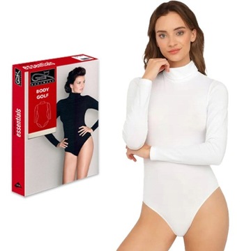 Gatta Body golf z długim rękawem Czarny Biały S