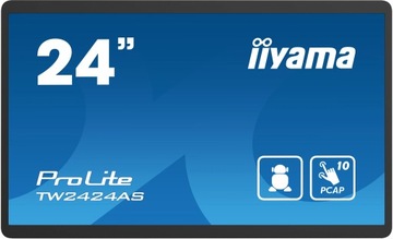 Сенсорный монитор iiyama TW2424AS-B1, 24 дюйма, IPS, LED/HDMI, USB-C/Android12,GMS