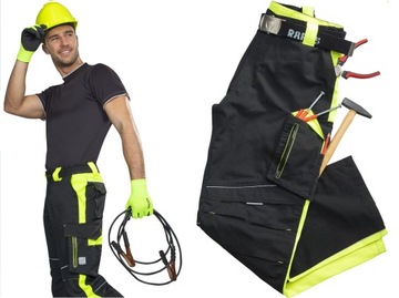 Spodnie Robocze Odblaskowe do Pasa Ardon Neon 60