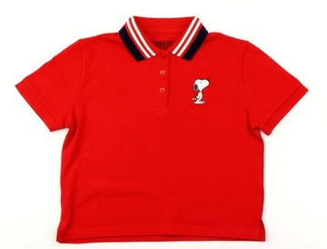 Snoopy PEANUTS Fistaszki Koszulka polo damska Haft