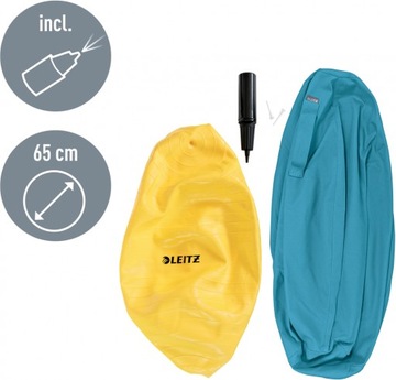 Piłka ergonomiczna do siedzenia i ćwiczeń Leitz Ergo Cosy 65cm niebieska