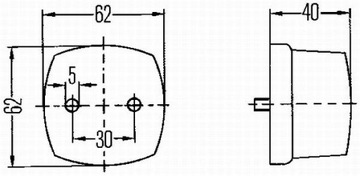 SVĚTLO KONTURA 2XS 005 639-001 HELLA
