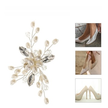 ЗАЖИМЫ ДЛЯ ОБУВИ «ЖЕМЧУЖНЫЙ» ДЕКОРАТИВНАЯ ПРЯЖКА С МАРКИРОВКАМИ