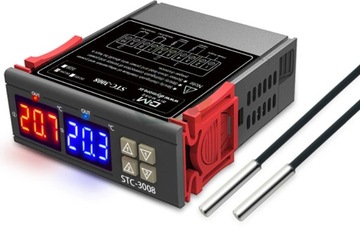 ДВУХКАНАЛЬНЫЙ РЕГУЛЯТОР ТЕМПЕРАТУРЫ STC3008 230В