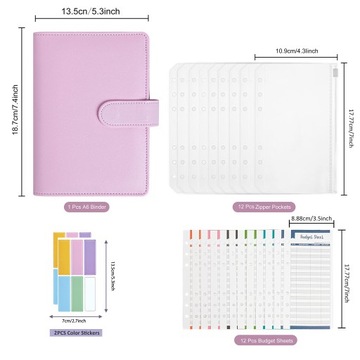 Папка для бюджета, органайзер для расходов, комплект А6.