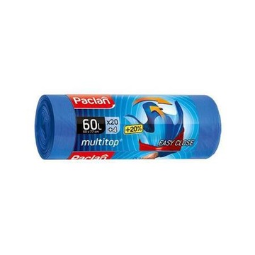 Paclan Multitop Worki na śmieci - 60l, 24 szt.