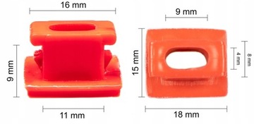 10X SPONKA KONEKTOR HNÍZDO LIŠTA BMW 3 E46 E65 E83