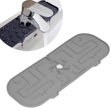 СЛИВ ПОД ЛЕНТУ, КОВРИК ДЛЯ РАКОВИНЫ, СЕРЫЙ ПОДКЛАДОК