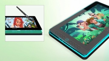 Графический планшет с кнопками BOSTO 12HDK-T TOUCH LCD дисплей