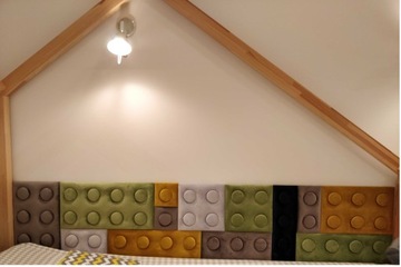МЯГКИЕ ПАНЕЛИ LEGO С МЯГКОЙ ОБИВКОЙ, ДЕТСКИЕ 12,5x50