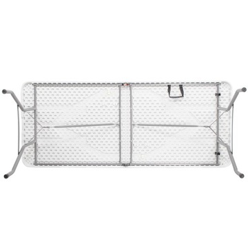 САДОВЫЙ СТОЛ СКЛАДНОЙ ТУРИСТИЧЕСКИЙ БАНКЕТНЫЙ ЧЕМОДАН БЕЛЫЙ 180