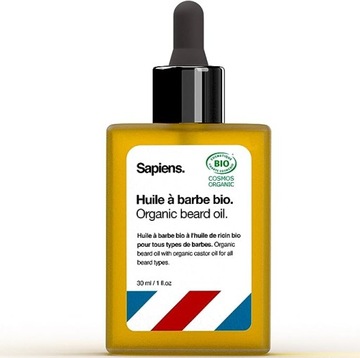 Olejek organiczny do brody 30ml SAPIENS