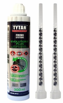 TYTAN EVOLUTION 2 HYBRYDOWA KOTWA CHEMICZNA klej 2x mieszacz
