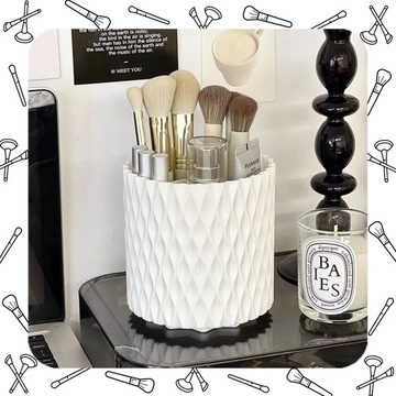 ВРАЩАЮЩИЙСЯ НА 360° ОРГАНАЙЗЕР ДЛЯ КОНТЕЙНЕРА ДЛЯ КИСТЕЙ ДЛЯ МАКИЯЖА И КОСМЕТИКИ