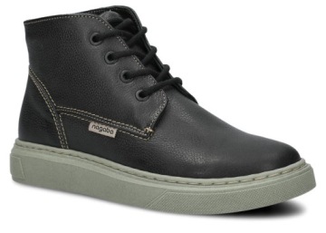 NAGABA 050 CZARNY RUSTIC - TRZEWIK DAMSKI - ROZMIAR 41