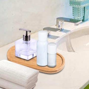 Деревянный поднос для ванной комнаты