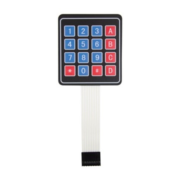 Мембранная клавиатура Arduino 4х4, 16 клавиш.