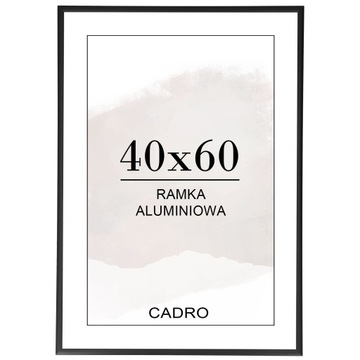 Рамка 40х60 черная алюминиевая фоторамка