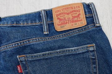 LEVIS 559 JEANSY spodnie męskie granatowe PREMIUM 38/32 pas 102