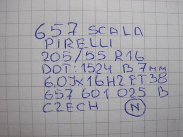 KOLA RÁFKY PNEUMATIKY SKODA SCALA 657 24R R16