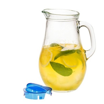 Стеклянный кувшин для воды, сока, компота, крышка 1,85